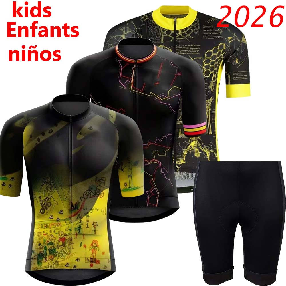 Cycling Gear Kids - Conjunto de Camisa de Ciclismo Infantil