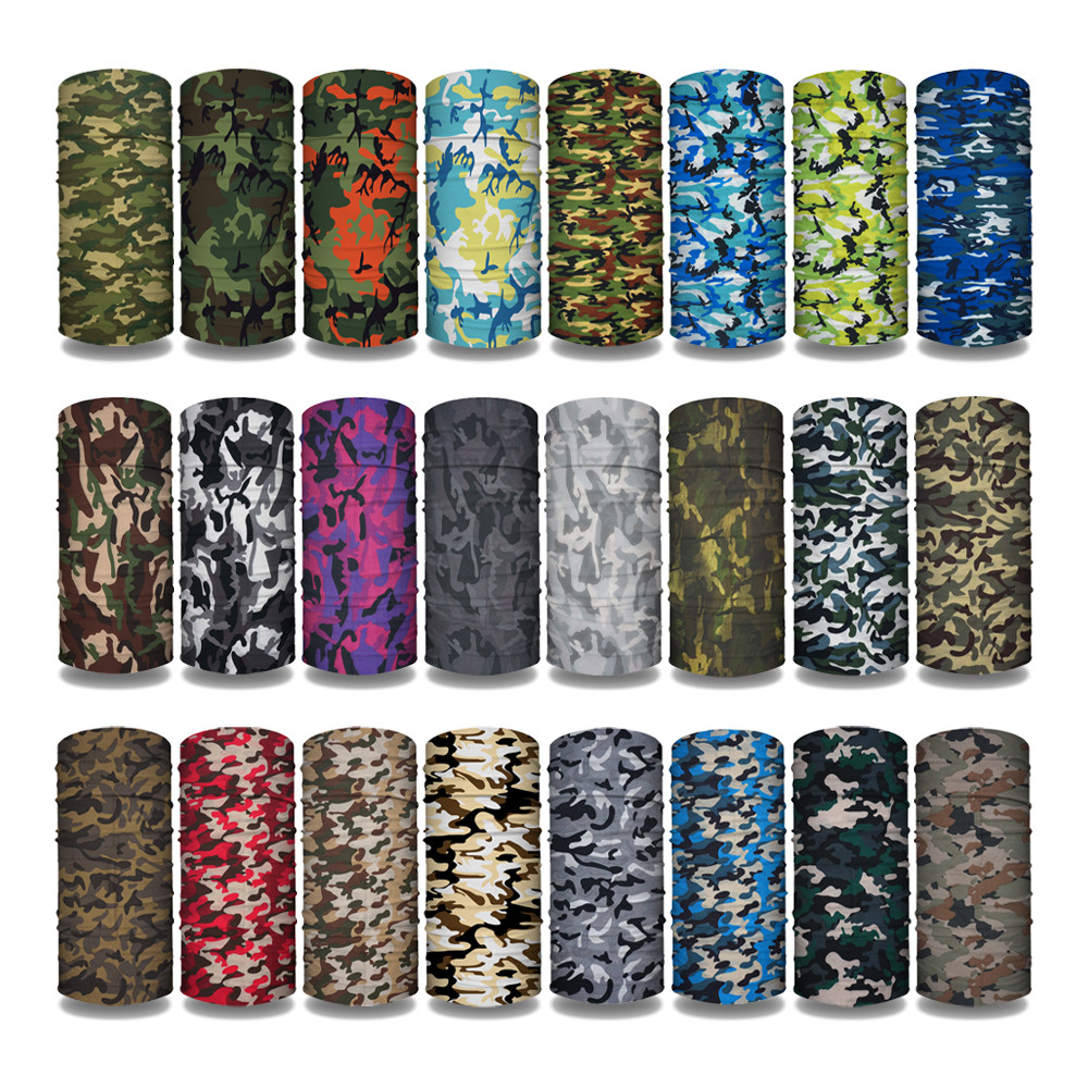 Cycling Gear Women - CM01-CM33 camo impresso bandanas tubo sem