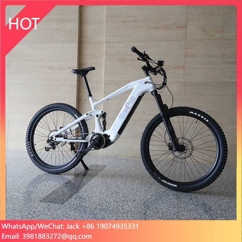 Carbon Bike Frame - Bafang m620 suspensão total bicicleta bafang