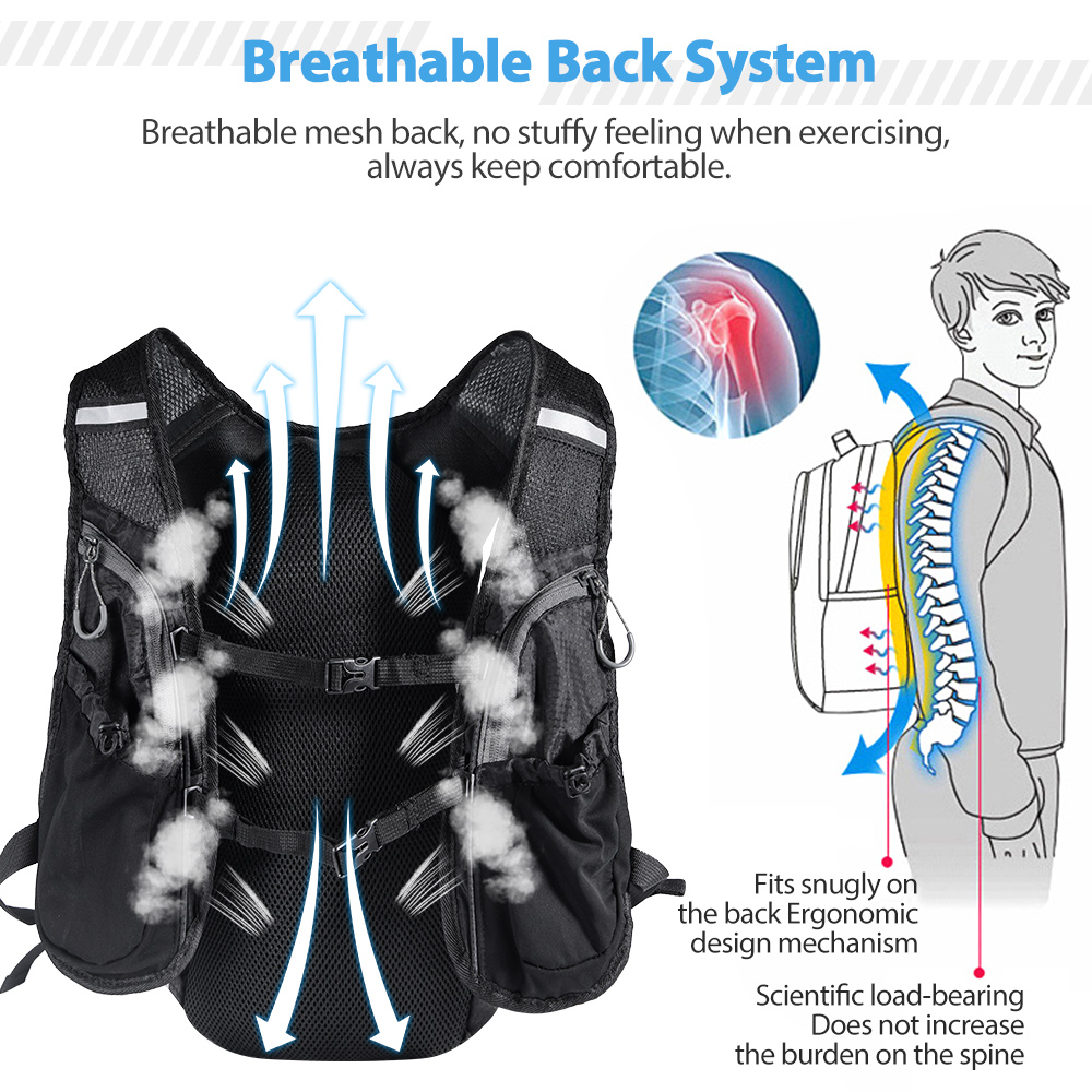 Colete de mochila de corrida c - Cycling Gear Vest avaliação e preço
