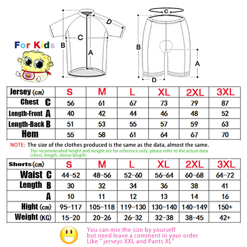 Conjunto de Camisa de Ciclismo - Cycling Gear Kids avaliação e preço