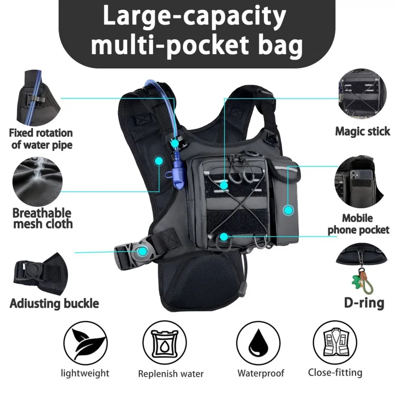 ​ Colete Tático de Alta Qualid - Cycling Gear Vest avaliação e preço