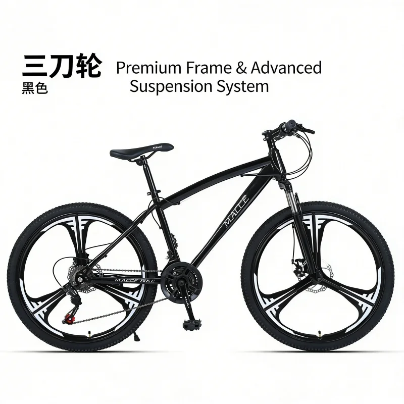 Preto 24 polegadas três facas  - Carbon Bike Frame avaliação e preço